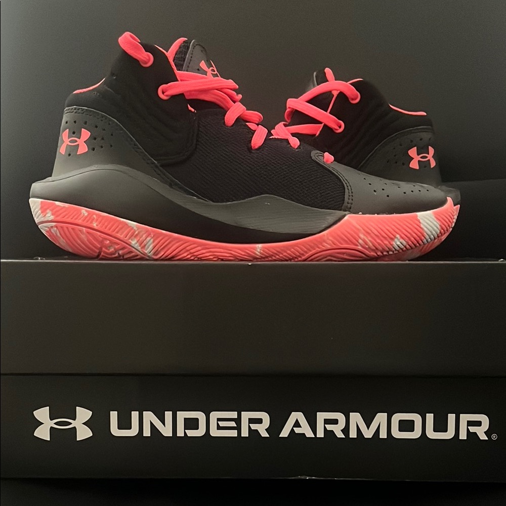 Under Armour Black and Pink Performance Sneakers